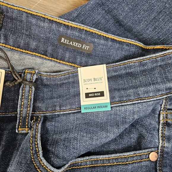 Judy Blue Jeans Mid Rise Relaxed Fit Denim Womens Plus 20W One Step At A Time - Picture 5 of 8
